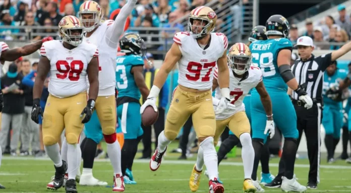 NFL Roundup: 49ers dominate Jaguars to end three-game