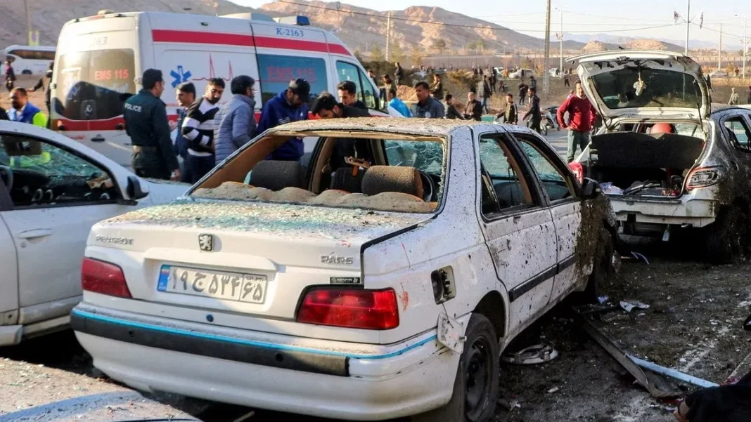 Twin bombing attack that killed 84 people in Kerman, Iran